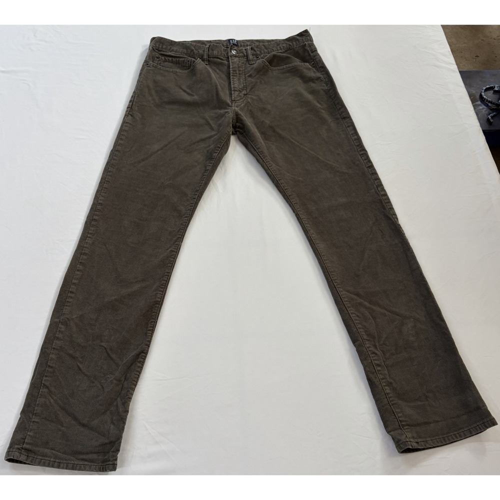 GAP Gap for Good Men's Slim Fit Corduroy Jeans Brown Dark Wash Cotton 32X32
